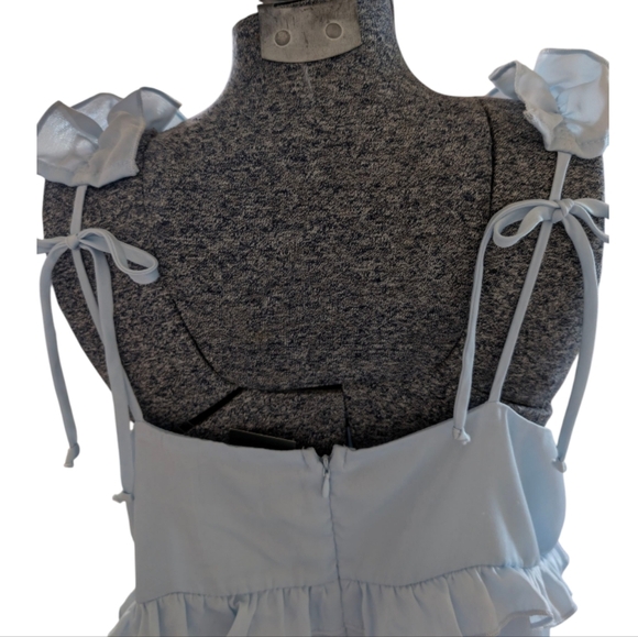 NWT Wild Fable Light Blue Rosette Coquette Mini Dress XXL - Picture 5 of 8